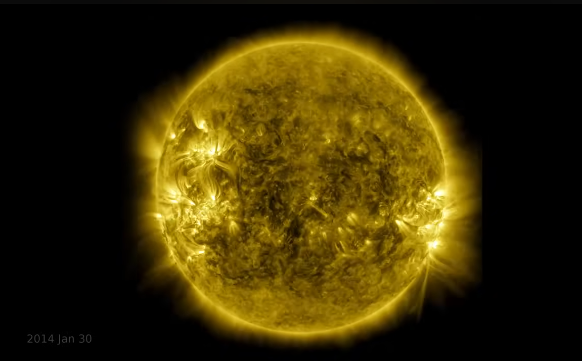 Il Sole osservato da SDO il 30 gennaio 2014